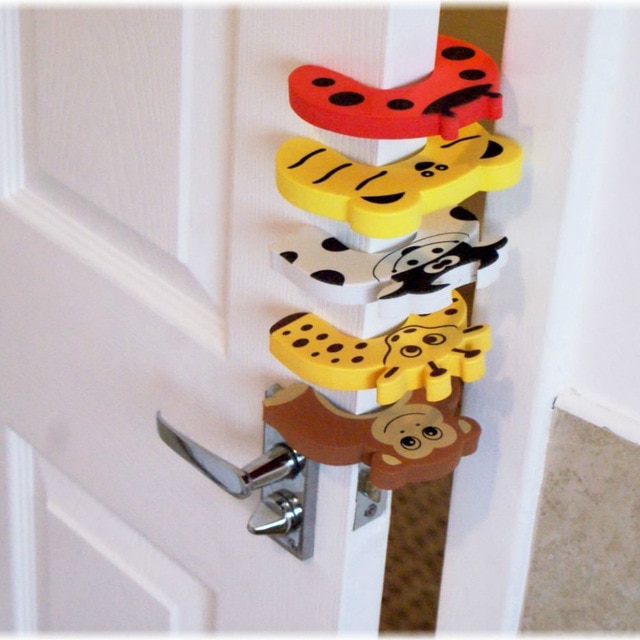 Colorful Animal Style Door Stoppers Pair
