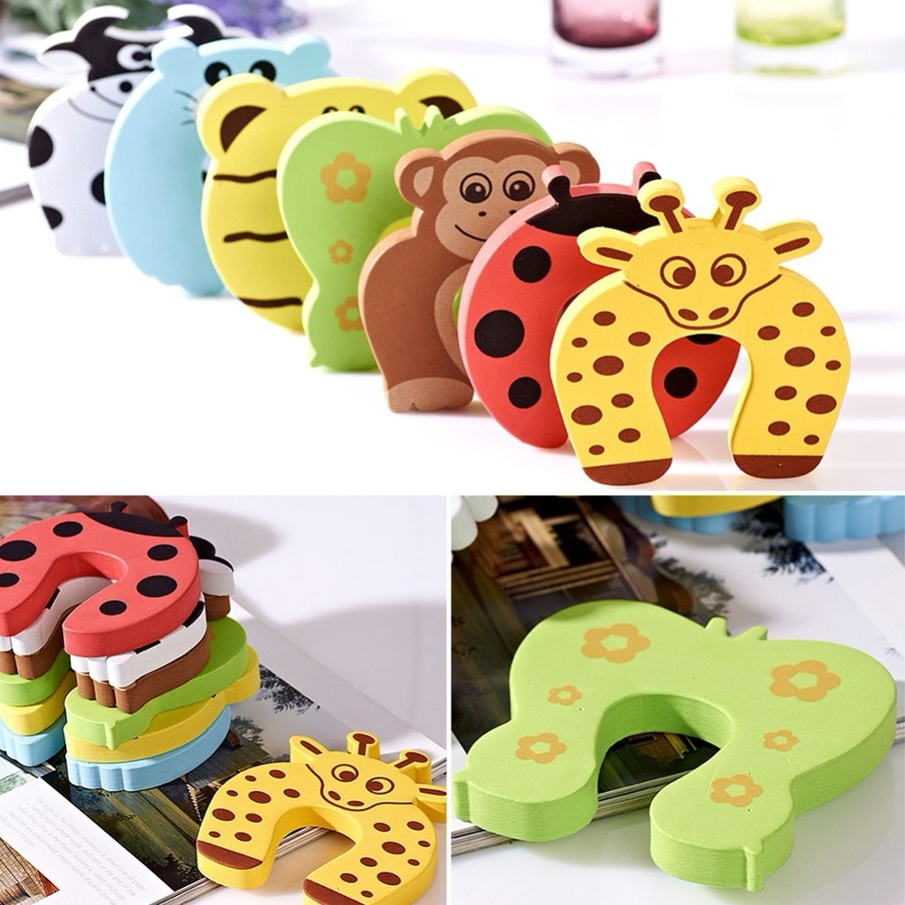 Colorful Animal Style Door Stoppers Pair