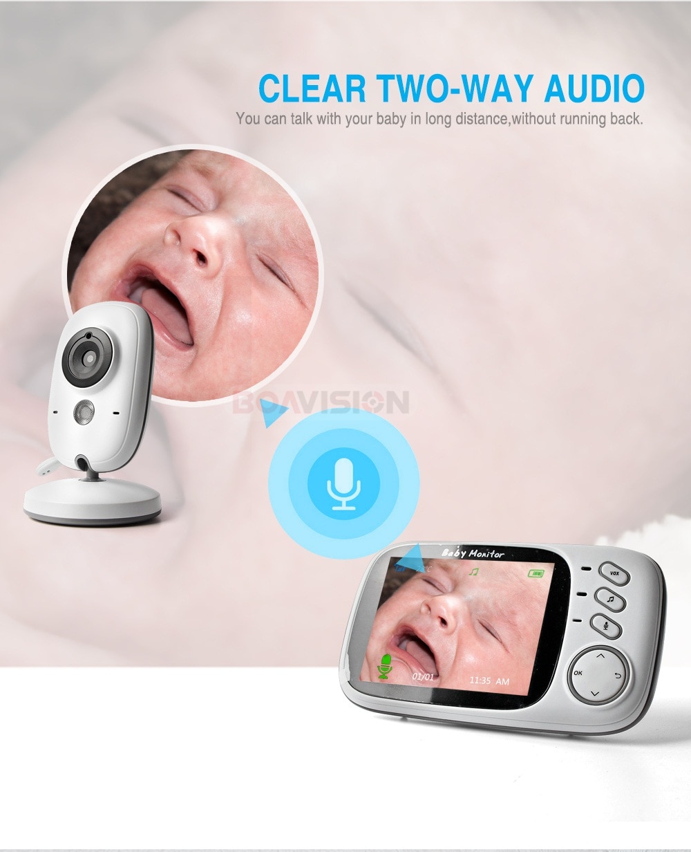 Color LCD Wireless Video Baby Monitor