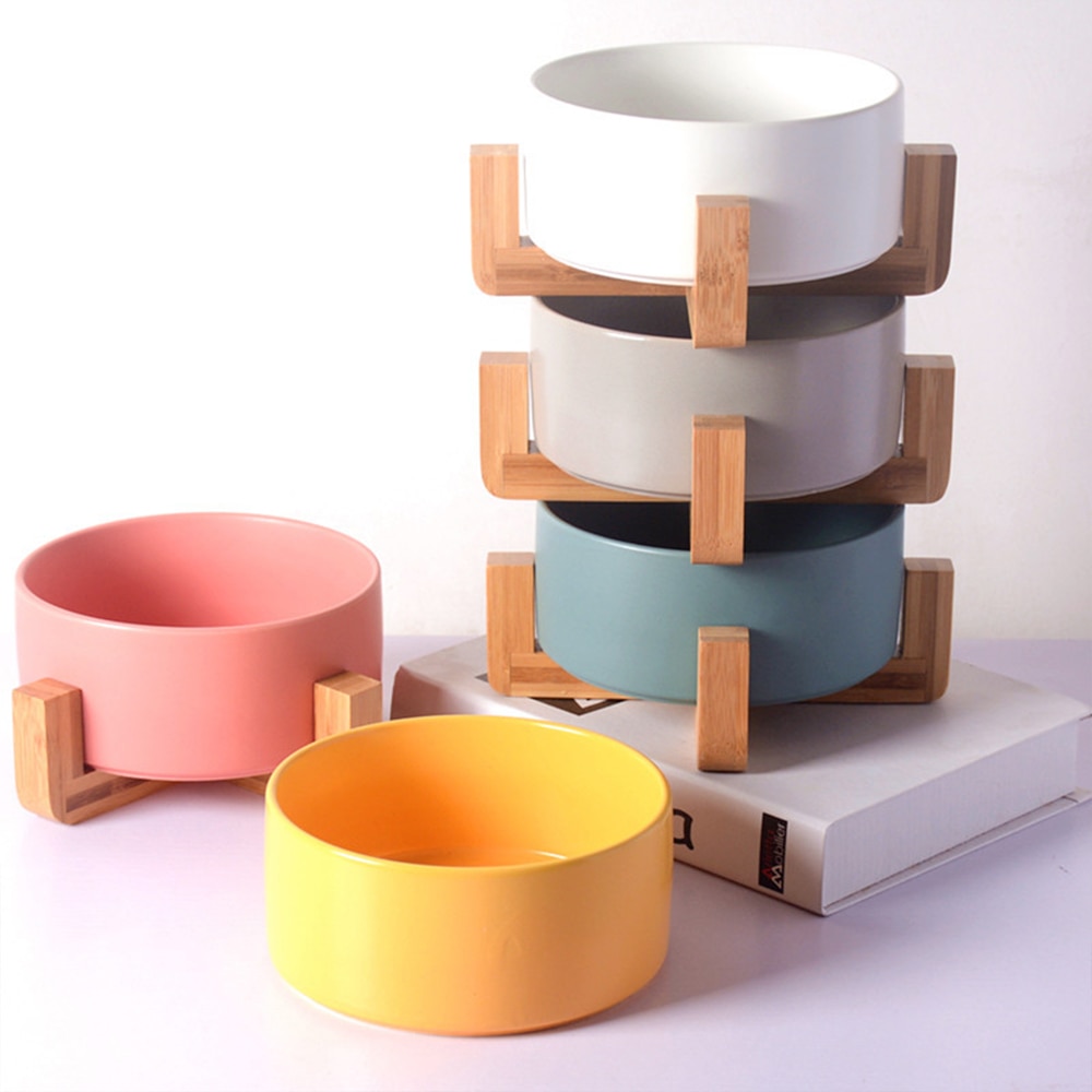 Ceramic Elevated Bowl for Pets