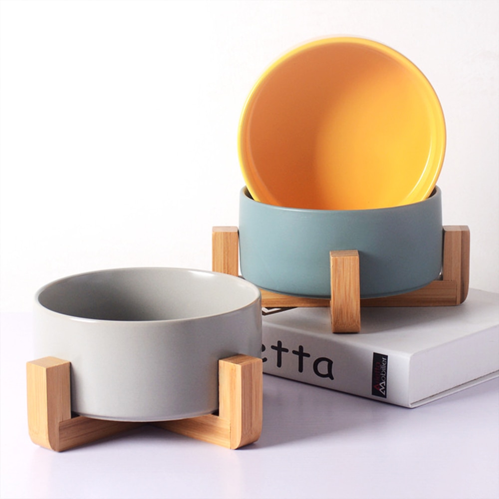 Ceramic Elevated Bowl for Pets